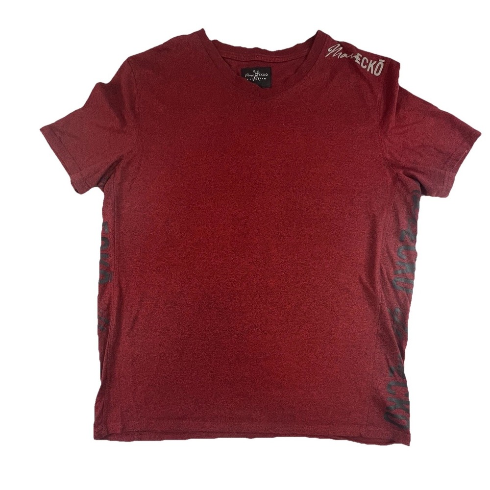 Marc Ecko Cut‎ & Sew Short Sleeve T-shirt Men's Large Red Black
